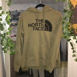 Basic olive green women’s north face hoodie